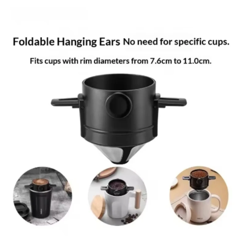 Foldable Portable Coffee Filter Coffee Maker Drip Coffee Tea Holder Reusable Paperless Pour Over Coffee Dripper Funnel brewer
Foldable Portable Coffee Filter Coffee Maker Drip Coffee Tea Holder Reusable Paperless Pour Over Coffee Dripper Funnel brewer