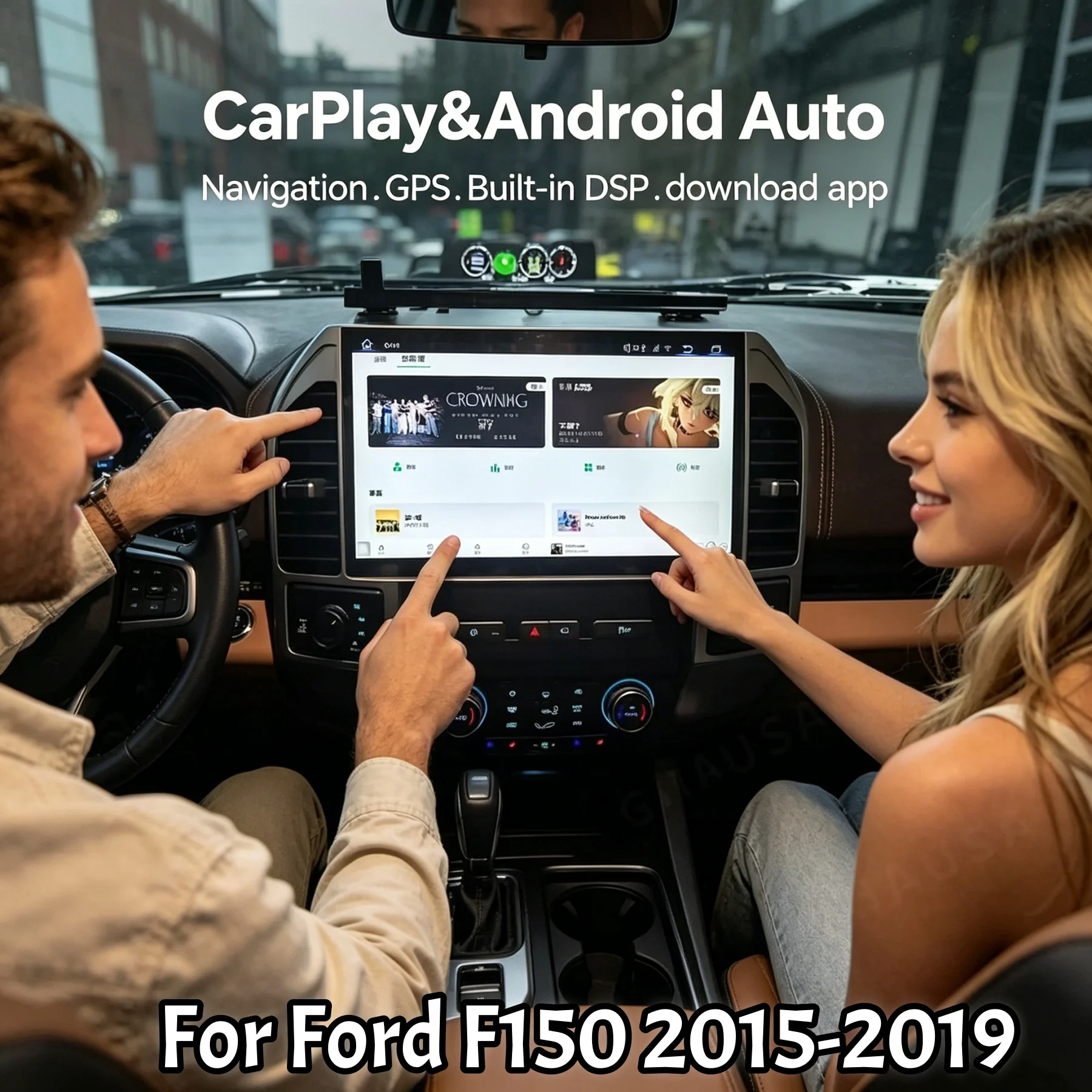 New 14.6 inch Android Wireless Carplay Car Multimedia DSP Player For Ford F150 2015-2019 Screen GPS Audio Radio Stereo Head Unit
New 14.6 inch Android Wireless Carplay Car Multimedia DSP Player For Ford F150 2015-2019 Screen GPS Audio Radio Stereo Head Unit