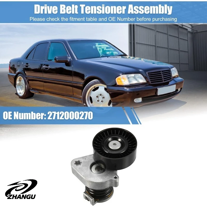ZHANGU Drive Belt Tensioner Assembly Belt Tensioner for Mercedes-Benz C 230 Kompressor 1.8L 2.3L 2002-2005 2712000270
ZHANGU Drive Belt Tensioner Assembly Belt Tensioner for Mercedes-Benz C 230 Kompressor 1.8L 2.3L 2002-2005 2712000270