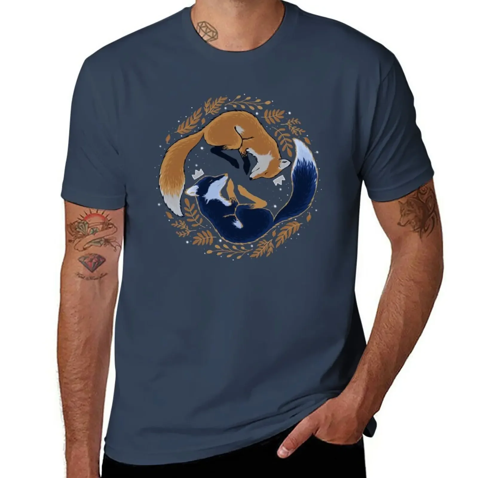 New Night foxes T-Shirt oversized t shirts man clothes summer clothes vintage clothes Men's cotton t-shirt
New Night foxes T-Shirt oversized t shirts man clothes summer clothes vintage clothes Men's cotton t-shirt