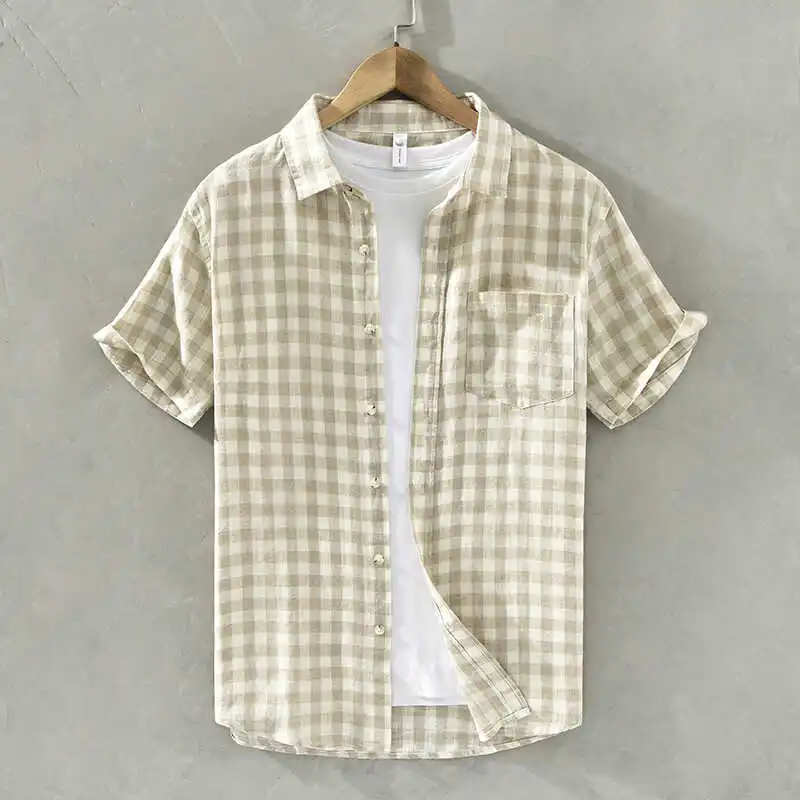 Летняя мужская повседневная рубашка свободного кроя из чистого льна с коротким рукавом, дышащая, тонкая, молодежная, модная, с защитой от солнца...
Летняя мужская повседневная рубашка свободного кроя из чистого льна с коротким рукавом, дышащая, тонкая, молодежная, модная, с защитой от солнца...