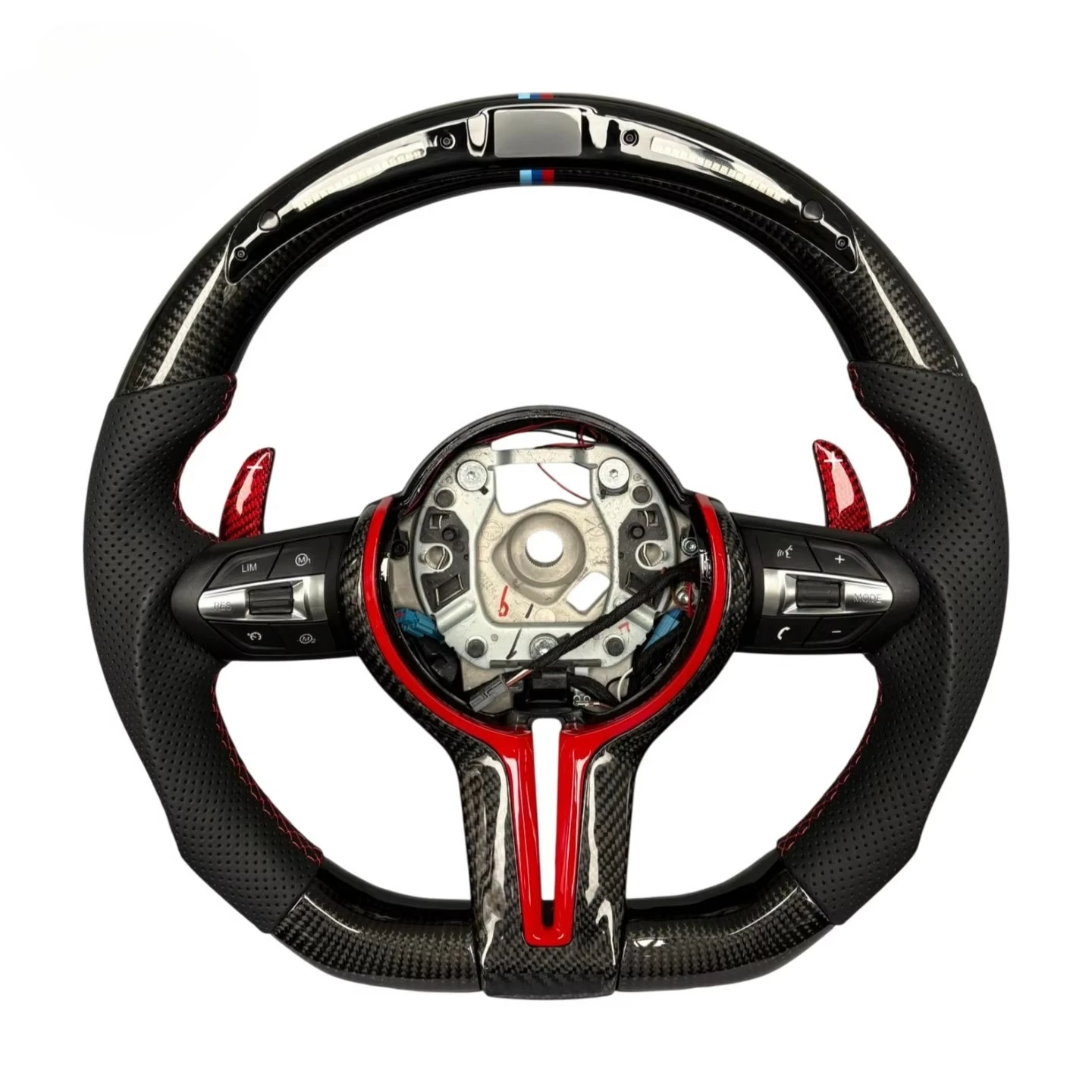 Customized Lightweight Design High Strength Sports Steering Wheel for F10 F11 F15 F16 F30 3 Series 5 Series
Customized Lightweight Design High Strength Sports Steering Wheel for F10 F11 F15 F16 F30 3 Series 5 Series