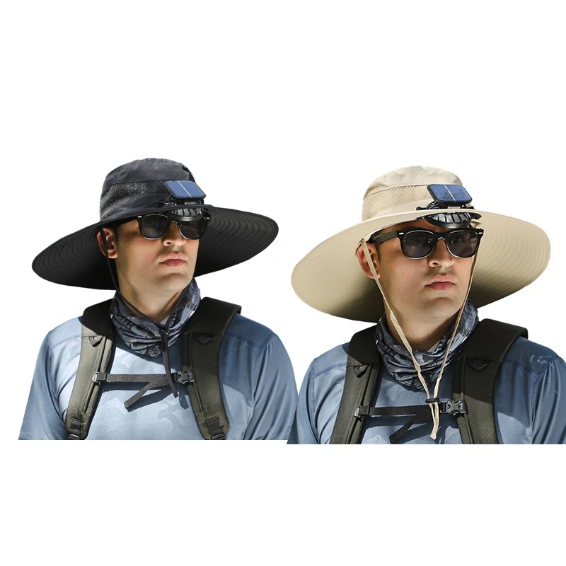 New-Outdoor Wide-Brimmed Sun Hat With Solar Fan, Wide-Brimmed Solar Fan Outdoor Fishing Hat, Solar Fan Hat
New-Outdoor Wide-Brimmed Sun Hat With Solar Fan, Wide-Brimmed Solar Fan Outdoor Fishing Hat, Solar Fan Hat