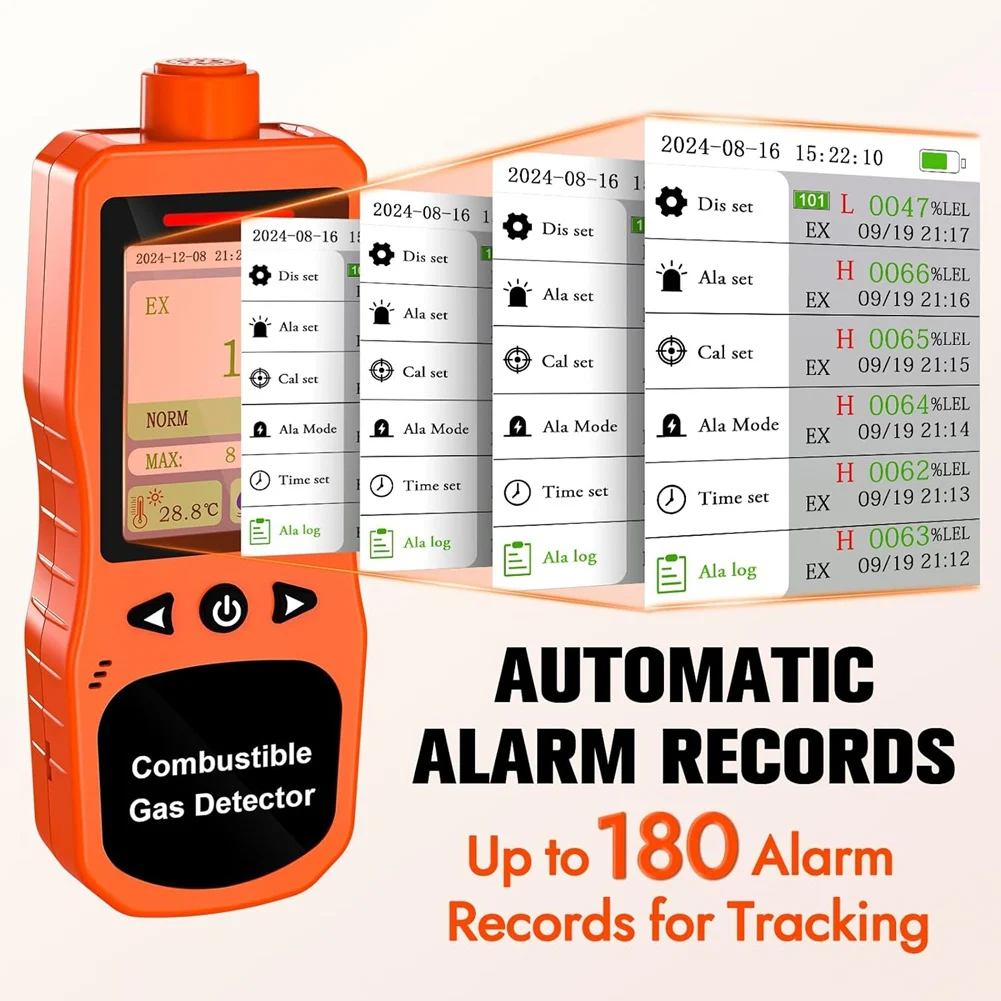 GTBL Natural Leak Detector For Home & Industrial Rechargeable Combustible Detector 0-100% LEL Monitor With Sound US Plug
GTBL Natural Leak Detector For Home & Industrial Rechargeable Combustible Detector 0-100% LEL Monitor With Sound US Plug