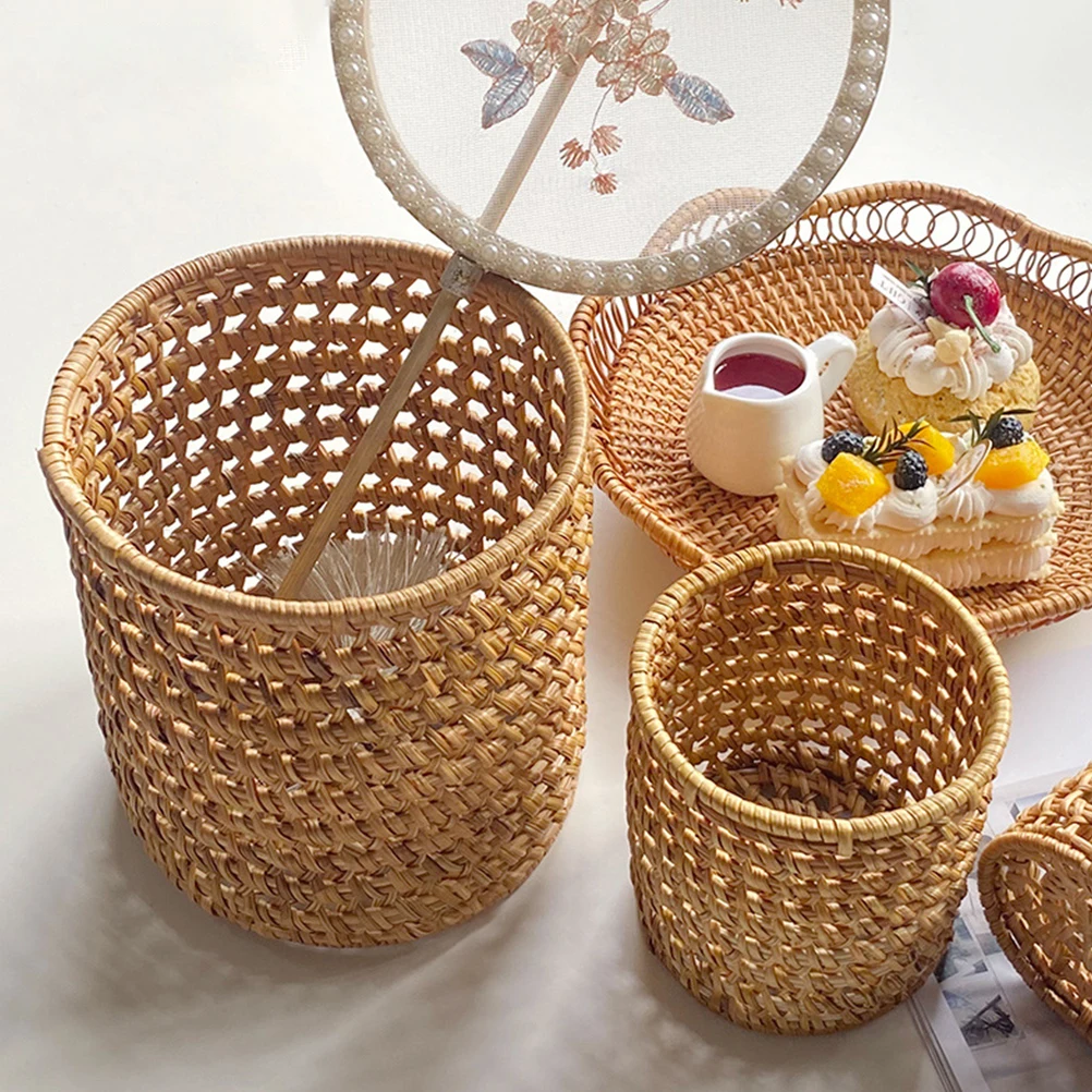 Woven Storage Box Small Size 8x8cm Rattan Pen Holder Desk Organizer Pastoral Style Multi Function Portable Basket
Woven Storage Box Small Size 8x8cm Rattan Pen Holder Desk Organizer Pastoral Style Multi Function Portable Basket
