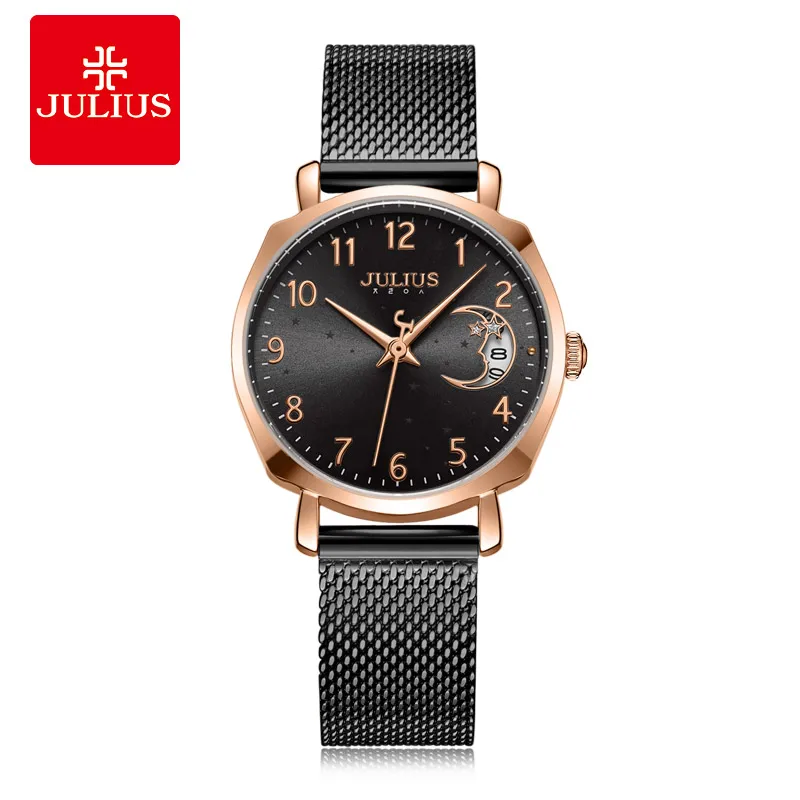 Julius Watch Moon Window Dial Calendar Women's Clock Auto Date High Quality Original Ladies FashionWatch Dropshipping JA-1146
Julius Watch Moon Window Dial Calendar Women's Clock Auto Date High Quality Original Ladies FashionWatch Dropshipping JA-1146
