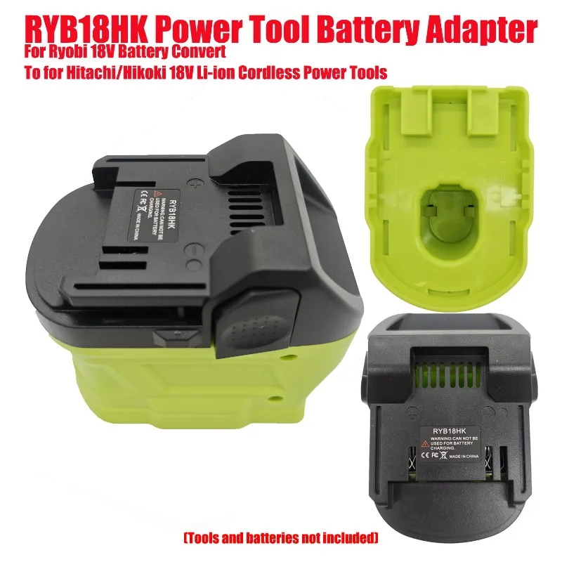 RYB18HK Power Tool Battery Adapter Converter for Ryobi 18V Battery Convert To for Hitachi/Hikoki 18V Li-ion Cordless Power Tools
RYB18HK Power Tool Battery Adapter Converter for Ryobi 18V Battery Convert To for Hitachi/Hikoki 18V Li-ion Cordless Power Tools