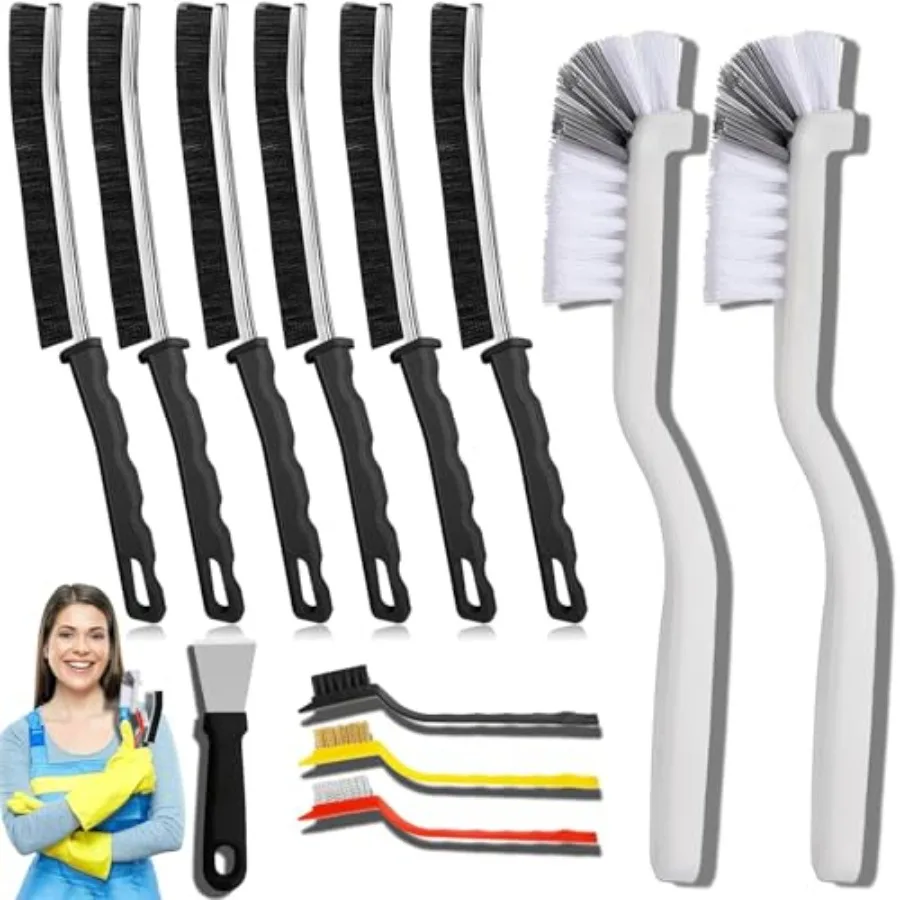 12Pcs Crevice Cleaning Brush Set, Hard Bristle Cleaning Supplies for Kitchen, Bathroom, Corner, Grout, Sink, Cup, Teapot, Bottl
12Pcs Crevice Cleaning Brush Set, Hard Bristle Cleaning Supplies for Kitchen, Bathroom, Corner, Grout, Sink, Cup, Teapot, Bottl