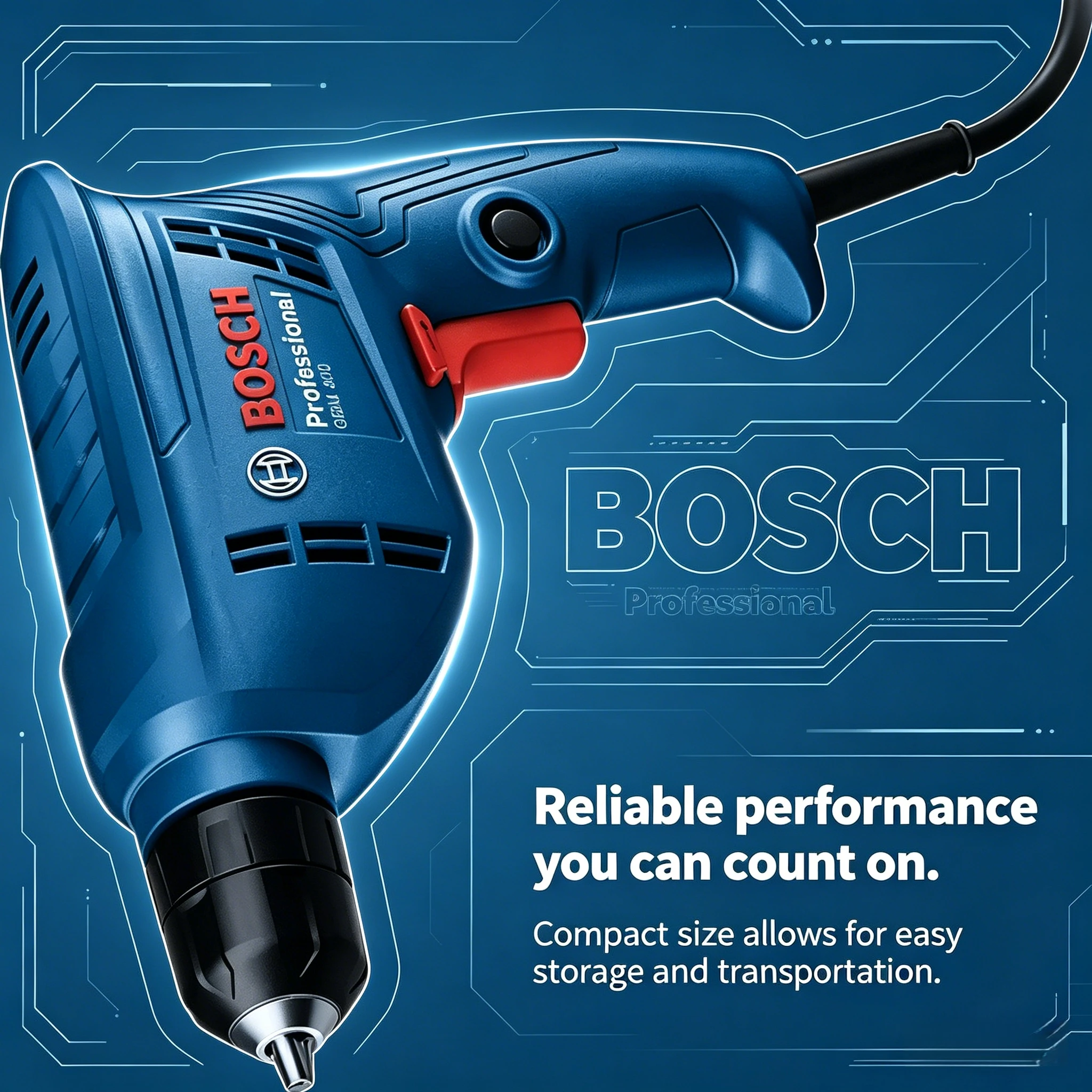 New Bosch GBM 400 Drill, High-Torque Motor, Compact Build for Tight Spaces & Precise Control in Light Professional Jobs
New Bosch GBM 400 Drill, High-Torque Motor, Compact Build for Tight Spaces & Precise Control in Light Professional Jobs