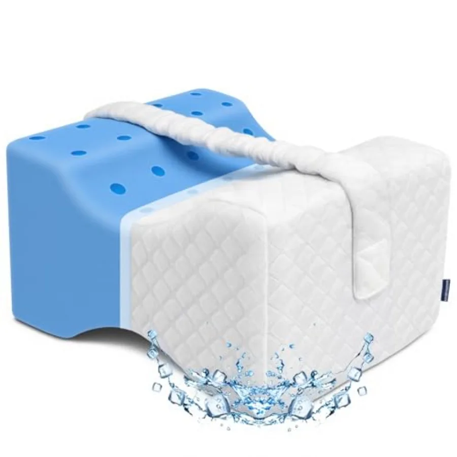 Cooling Knee Pillow for Side Sleepers, Gel Memory Foam Leg Pillows for Side Sleeping with Ice Silk Cover and Strap, Knee Pillow
Cooling Knee Pillow for Side Sleepers, Gel Memory Foam Leg Pillows for Side Sleeping with Ice Silk Cover and Strap, Knee Pillow