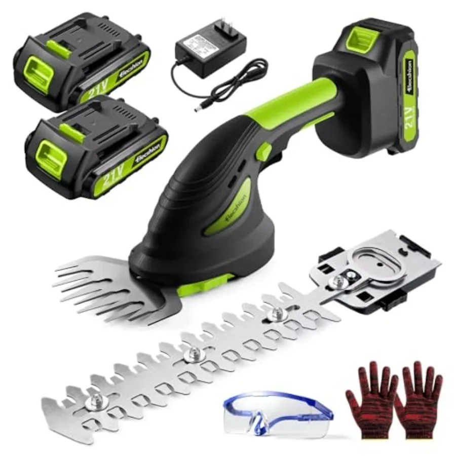 Cordless Hedge Trimmer 2 Pack 21V Battery with Charger Electric Trimmers 2 in 1 Handheld Hedge Shears Grass Cutter Pruning Shru
Cordless Hedge Trimmer 2 Pack 21V Battery with Charger Electric Trimmers 2 in 1 Handheld Hedge Shears Grass Cutter Pruning Shru
