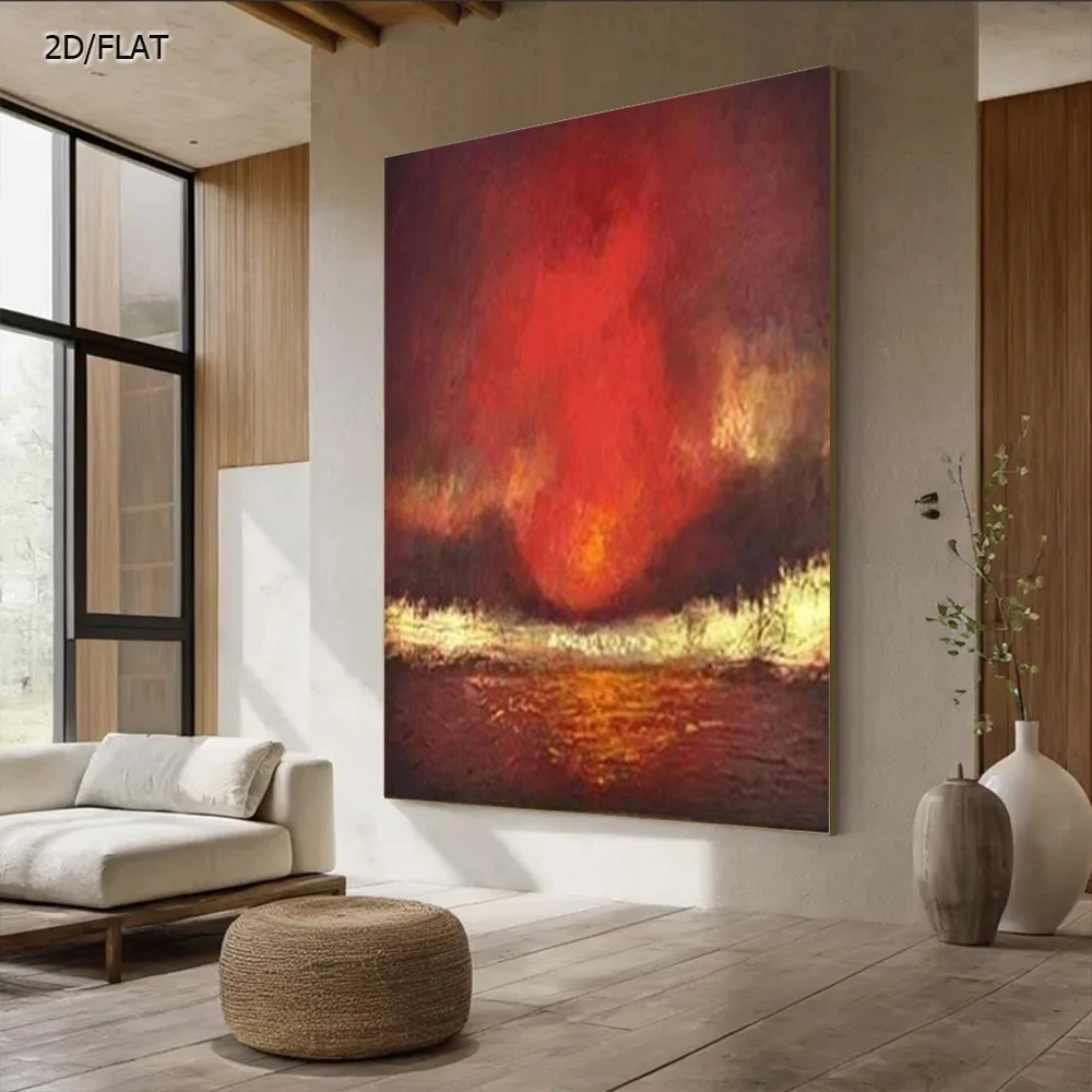 100% Handmade Abstract Oil Painting on Canvas - Red & Gold Foil Stripes Wall Art Picture for Home Living Room Decor Image Gift
100% Handmade Abstract Oil Painting on Canvas - Red & Gold Foil Stripes Wall Art Picture for Home Living Room Decor Image Gift