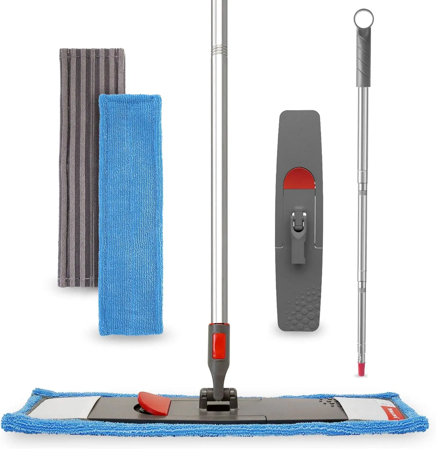 Floor Mop Microfiber Cleaning System - Washable Scrubbing and Reusable Microfiber for Hardwood, Laminate and Tile, Dust Mop,
Floor Mop Microfiber Cleaning System - Washable Scrubbing and Reusable Microfiber for Hardwood, Laminate and Tile, Dust Mop,