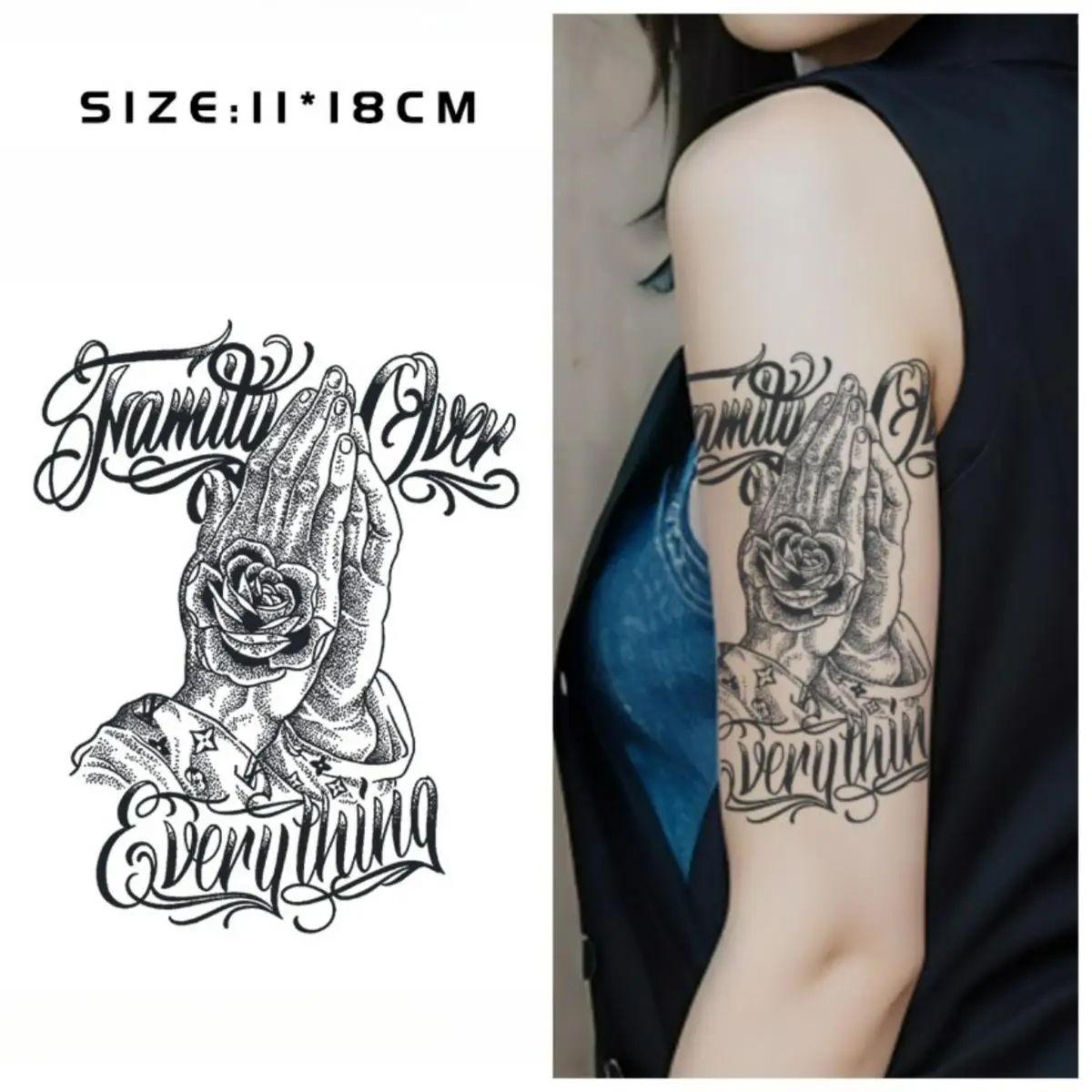 Hand of Faith Temporary Tattoos,Tattoo Stickers,Waterproof Long-Lasting 15 Days,Semi-Permanent Fake Tattoo,body art Men Women
Hand of Faith Temporary Tattoos,Tattoo Stickers,Waterproof Long-Lasting 15 Days,Semi-Permanent Fake Tattoo,body art Men Women