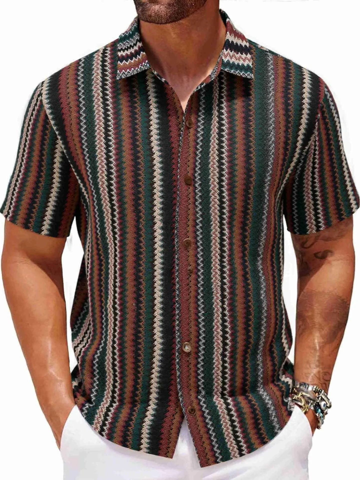 Loose Fit Casual Lace irt Men's Summer 2025 Hollow out Color Blo Polyester Fiber ort Sve Square Collar Open Cardigan
Loose Fit Casual Lace irt Men's Summer 2025 Hollow out Color Blo Polyester Fiber ort Sve Square Collar Open Cardigan