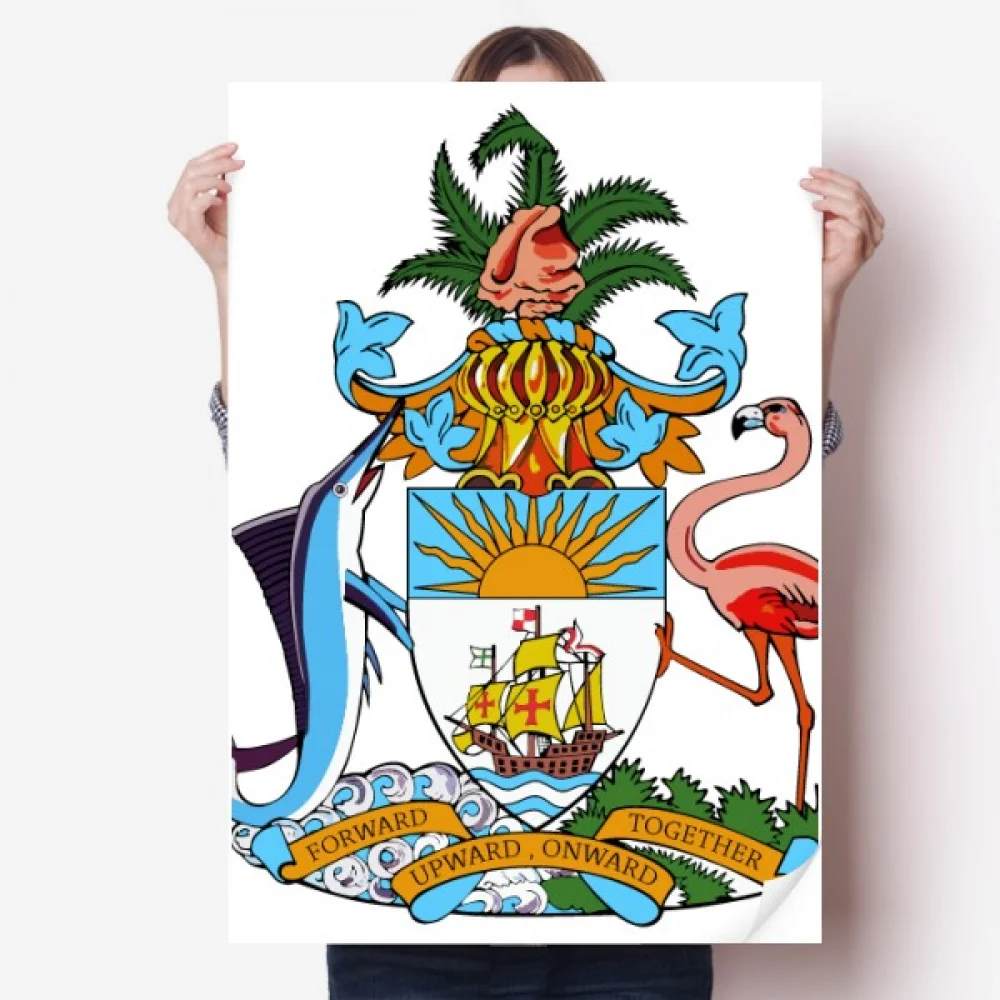 Nassau Bahamas National Emblem Sticker Decoration Poster Playbill Wallpaper Window Decal
Nassau Bahamas National Emblem Sticker Decoration Poster Playbill Wallpaper Window Decal