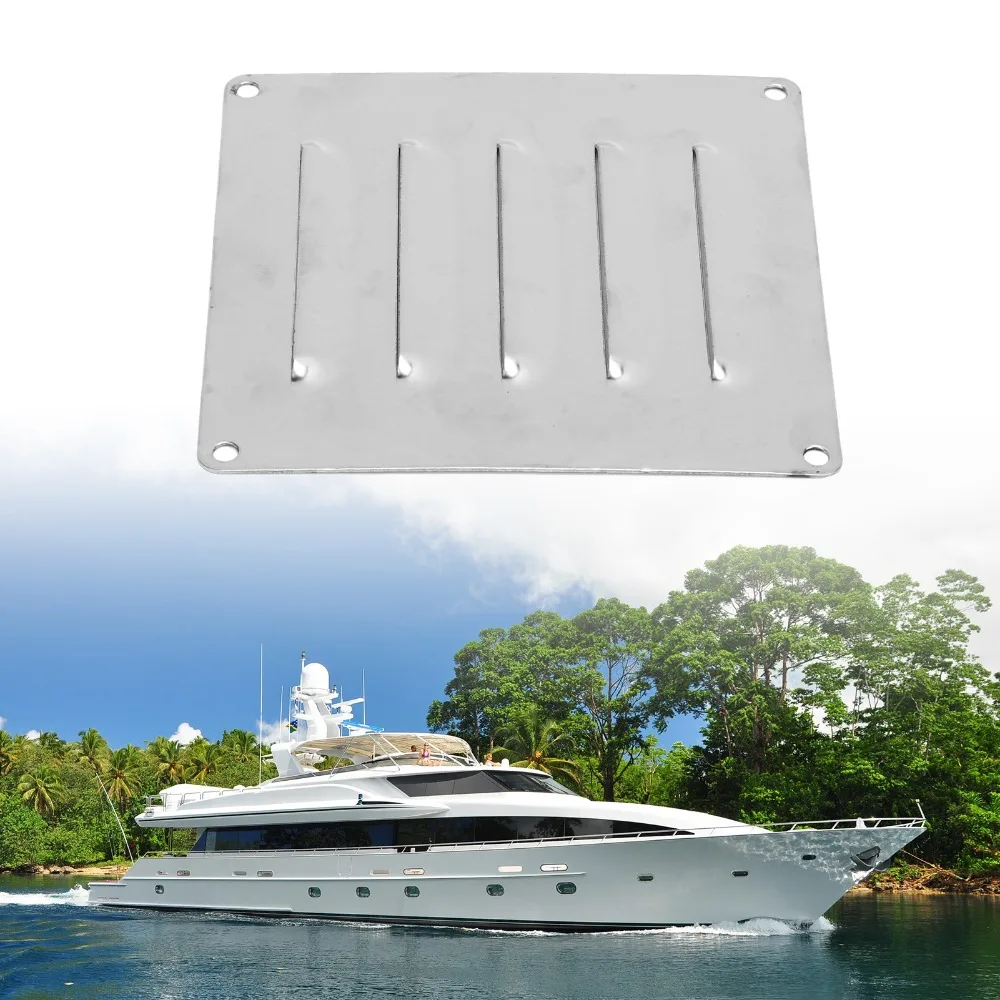 Marine Grade 120x120mm Marine Ventilation Plate Silver Stainless Steel Protected Flow Shutter Ventilation Shutters Yachts
Marine Grade 120x120mm Marine Ventilation Plate Silver Stainless Steel Protected Flow Shutter Ventilation Shutters Yachts
