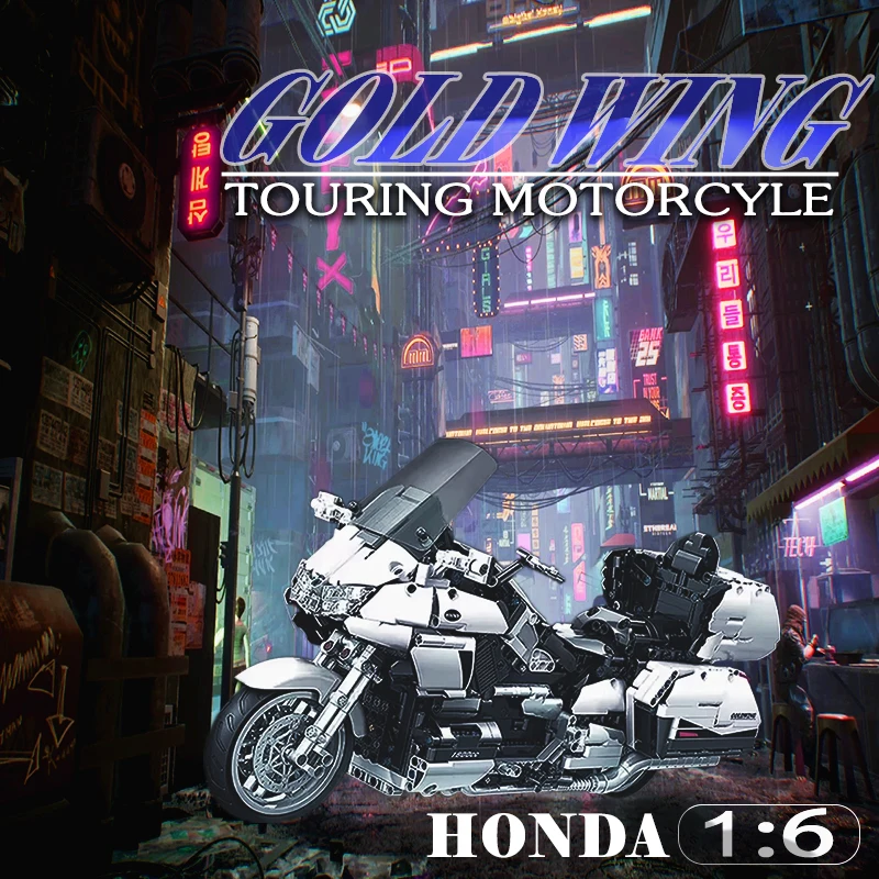 Technica building blocks MOC Touring Motorcycle Modle 1:6 Motorbike High-tech Honda Gifi Gold Wing
Technica building blocks MOC Touring Motorcycle Modle 1:6 Motorbike High-tech Honda Gifi Gold Wing