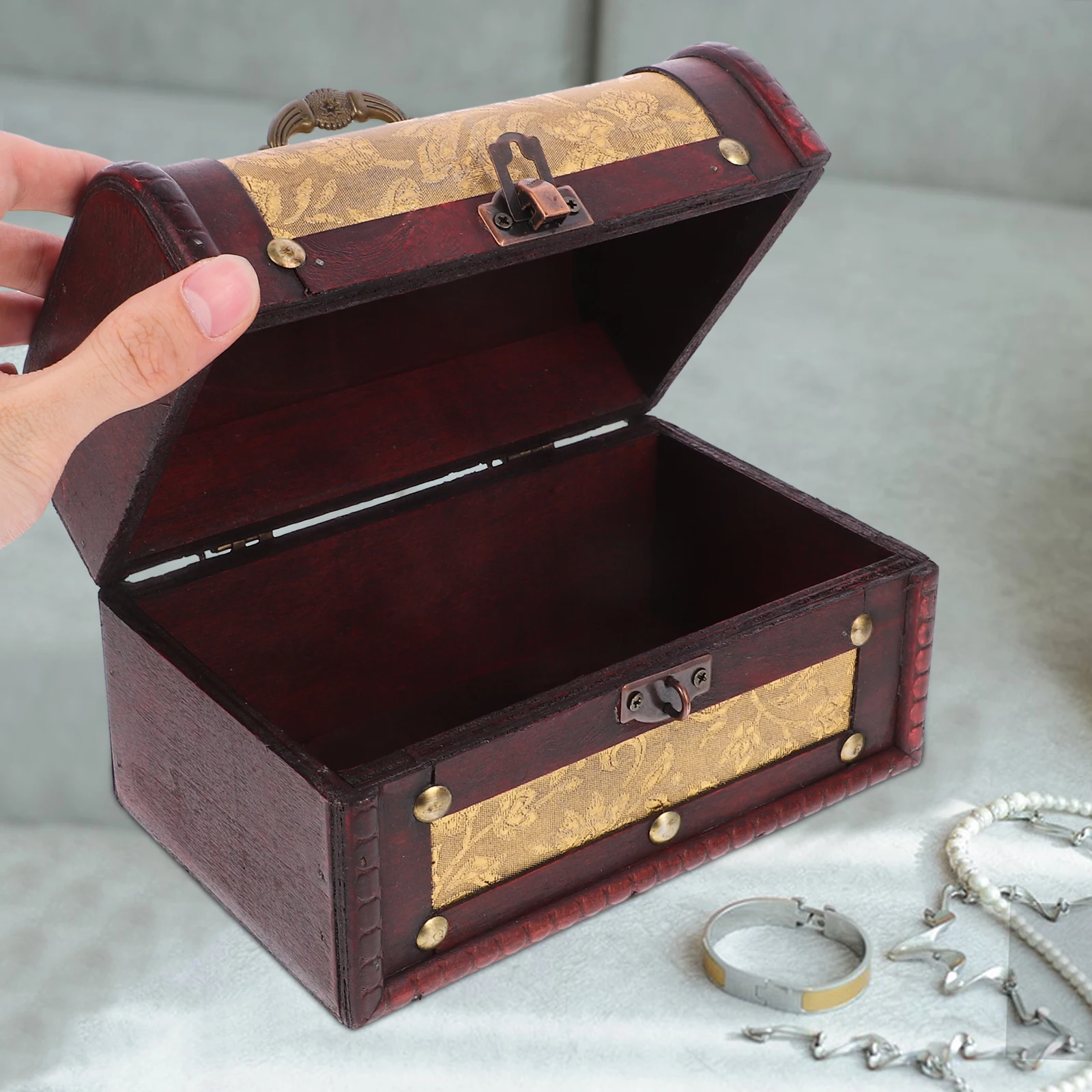 Case Jewelry Box Vintage Jewellery Organiser Necklace Wood Decorative Boxes with Lids
Case Jewelry Box Vintage Jewellery Organiser Necklace Wood Decorative Boxes with Lids