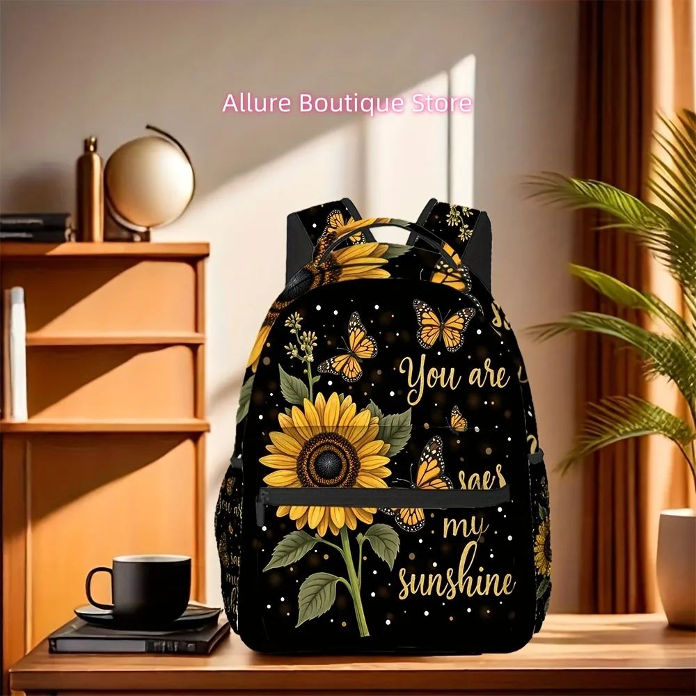 1pc Sunflower Butterfly Backpack, Chic and Trendy, Suitable for Campus, Travel, and Daily Commute, for Teenager
1pc Sunflower Butterfly Backpack, Chic and Trendy, Suitable for Campus, Travel, and Daily Commute, for Teenager