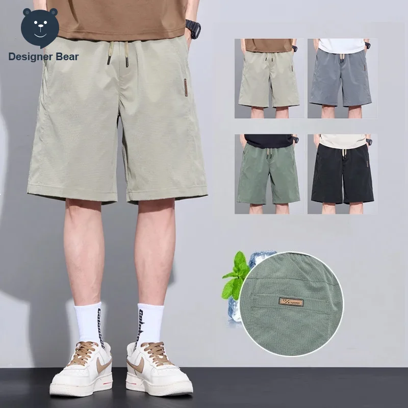 High Quality Brand Clothing Men's Summer Ice Silk Casual Shorts Trendy Loose Fit Short Pants Breathable Quick Dry Bottom With
High Quality Brand Clothing Men's Summer Ice Silk Casual Shorts Trendy Loose Fit Short Pants Breathable Quick Dry Bottom With