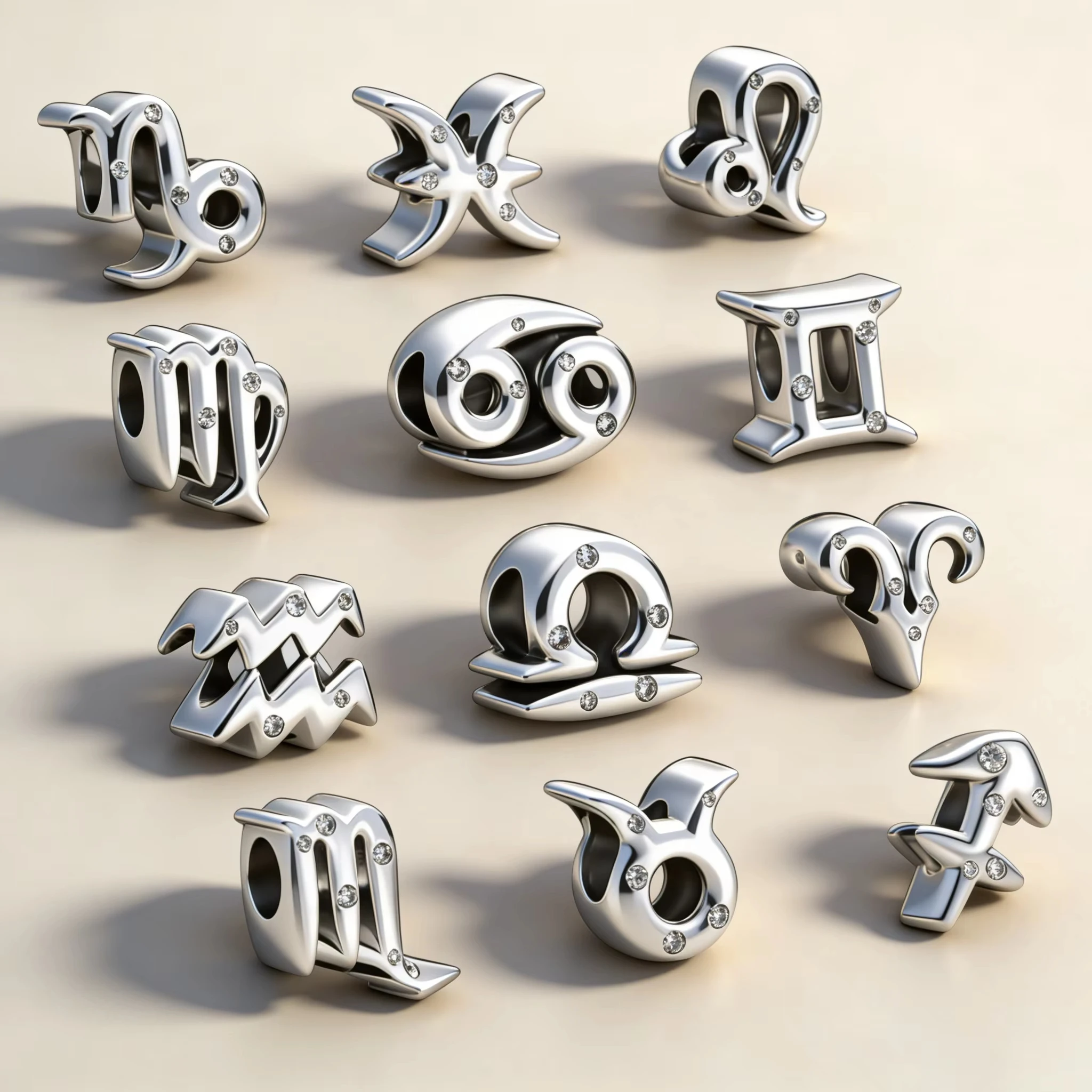 925 silver twelve zodiac charm - suitable for making snake bone bracelets - women's accessories
925 silver twelve zodiac charm - suitable for making snake bone bracelets - women's accessories