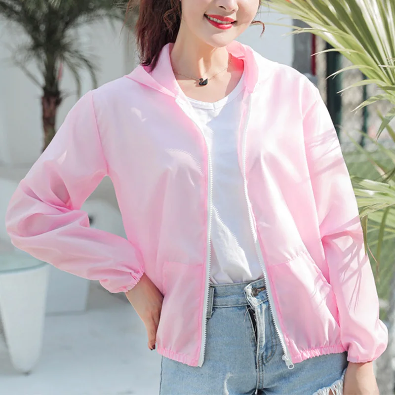 Women Sun Protection Coats Quick Dry Sweatshirt Hoodie Sportswear Shirt Anti UV Sunscreen Ultra-thin Windbreaker Casual Jackets
Women Sun Protection Coats Quick Dry Sweatshirt Hoodie Sportswear Shirt Anti UV Sunscreen Ultra-thin Windbreaker Casual Jackets