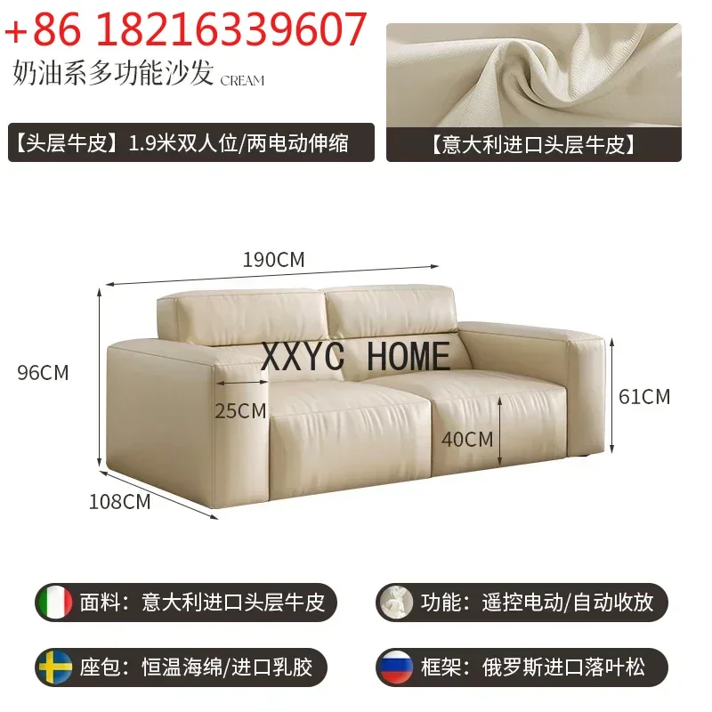TAO Leather Sofa Living Room Modern Light Luxury First Layer Cowhide Multi-Functional Small Apartment Storage Leather Sofa Bed
TAO Leather Sofa Living Room Modern Light Luxury First Layer Cowhide Multi-Functional Small Apartment Storage Leather Sofa Bed