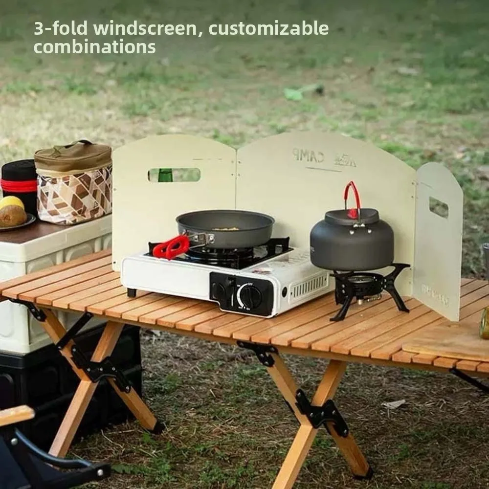 Wind Blocker Windproof Stove Wind Shield Tri-fold Large Cookware Windshield Portable Solid Color Cooker Wind Protection Travel
Wind Blocker Windproof Stove Wind Shield Tri-fold Large Cookware Windshield Portable Solid Color Cooker Wind Protection Travel