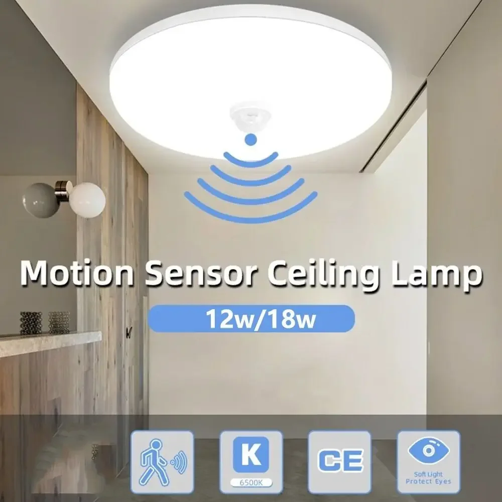 Modern Round Motion Sensor Ceiling Light Cool White Ultra Thin Led Ceiling Lamp Energy Saving LED Down lamp Living Room
Modern Round Motion Sensor Ceiling Light Cool White Ultra Thin Led Ceiling Lamp Energy Saving LED Down lamp Living Room
