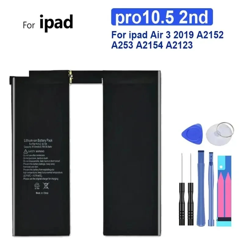 Запасной аккумулятор Pro10.5 для планшета Ipad Air 3 (2019) A2152 A253 A2154 A2123, 8134 мАч
Запасной аккумулятор Pro10.5 для планшета Ipad Air 3 (2019) A2152 A253 A2154 A2123, 8134 мАч