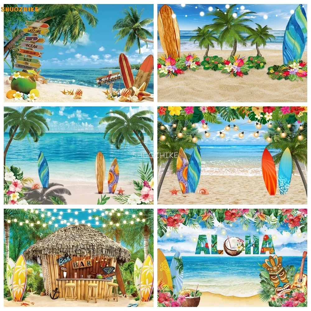 Summer Tropical Beach Photography Backdrop Hawaiian Aloha Flamingo Ocean Palm Tree Seaside Surfboard Birthday Photo Background
Summer Tropical Beach Photography Backdrop Hawaiian Aloha Flamingo Ocean Palm Tree Seaside Surfboard Birthday Photo Background