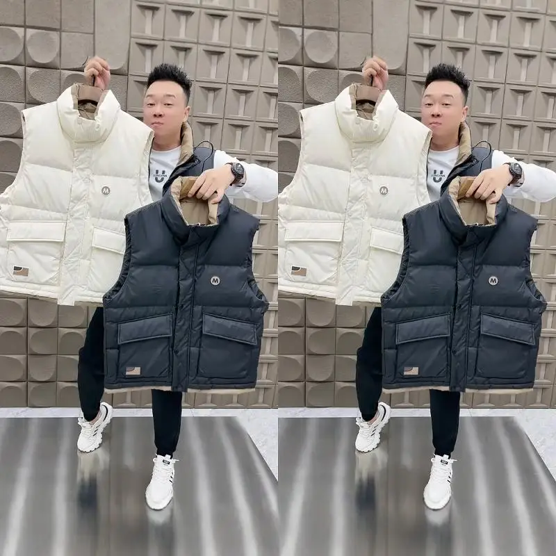 High Quali Men's Pure Color Casual Loose Comfortable Classic down Vest Autumn Winter New Sle Faionable All-Match Jaet
High Quali Men's Pure Color Casual Loose Comfortable Classic down Vest Autumn Winter New Sle Faionable All-Match Jaet