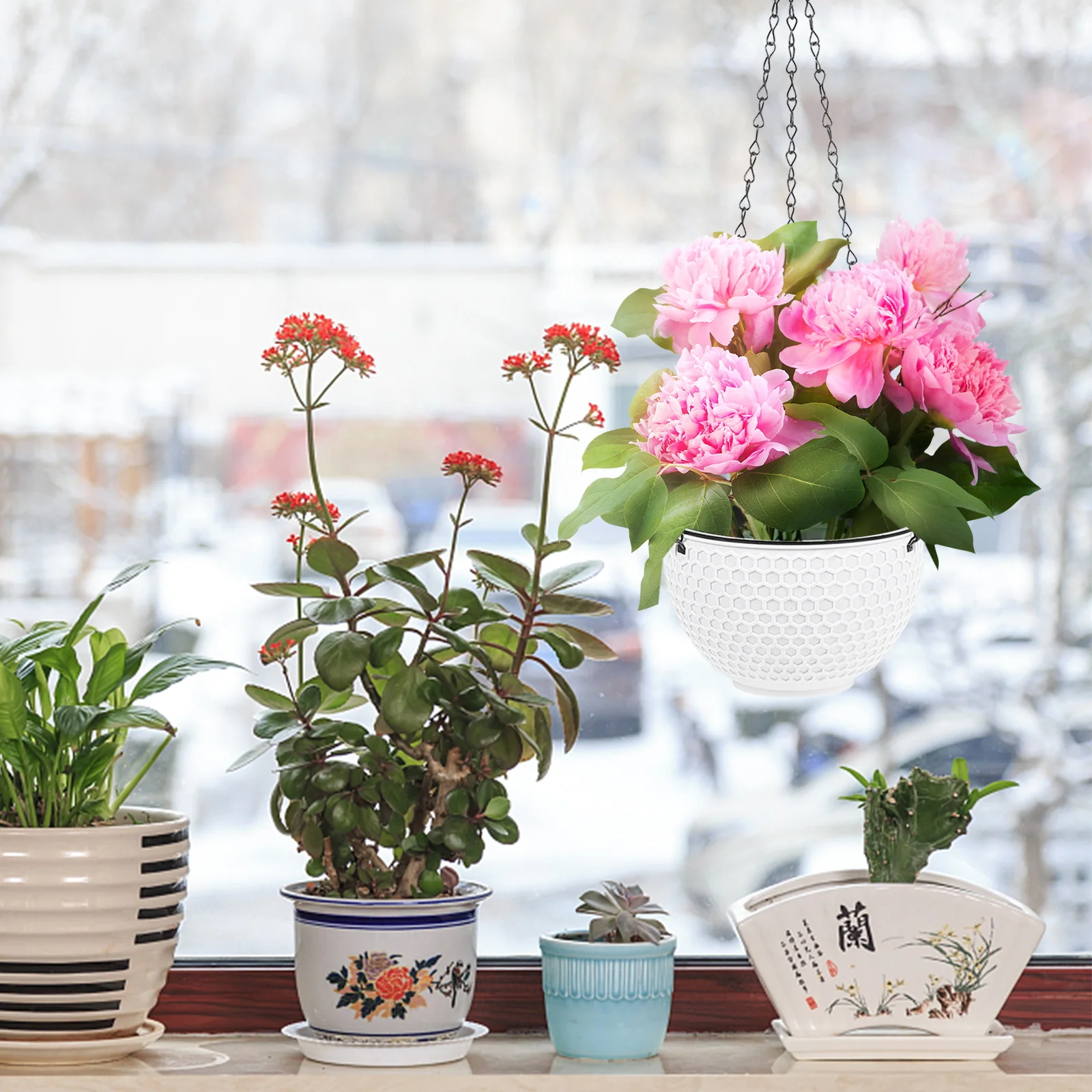 Hanging Flower Planter Home Home Flower Pot Decor Balcony Garden Plant Hanger Unique Design Durable
Hanging Flower Planter Home Home Flower Pot Decor Balcony Garden Plant Hanger Unique Design Durable