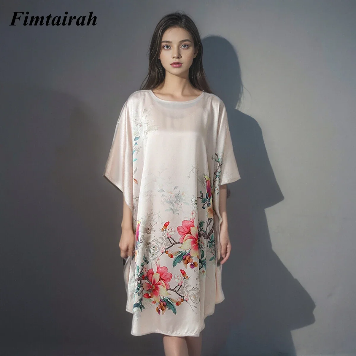 Fimtairah 19M 100% Mulberry Silk Nightgowns Women Long Silk Nightdress Real Silk sleepwear Ladies Female Pajamas Loose Large
Fimtairah 19M 100% Mulberry Silk Nightgowns Women Long Silk Nightdress Real Silk sleepwear Ladies Female Pajamas Loose Large