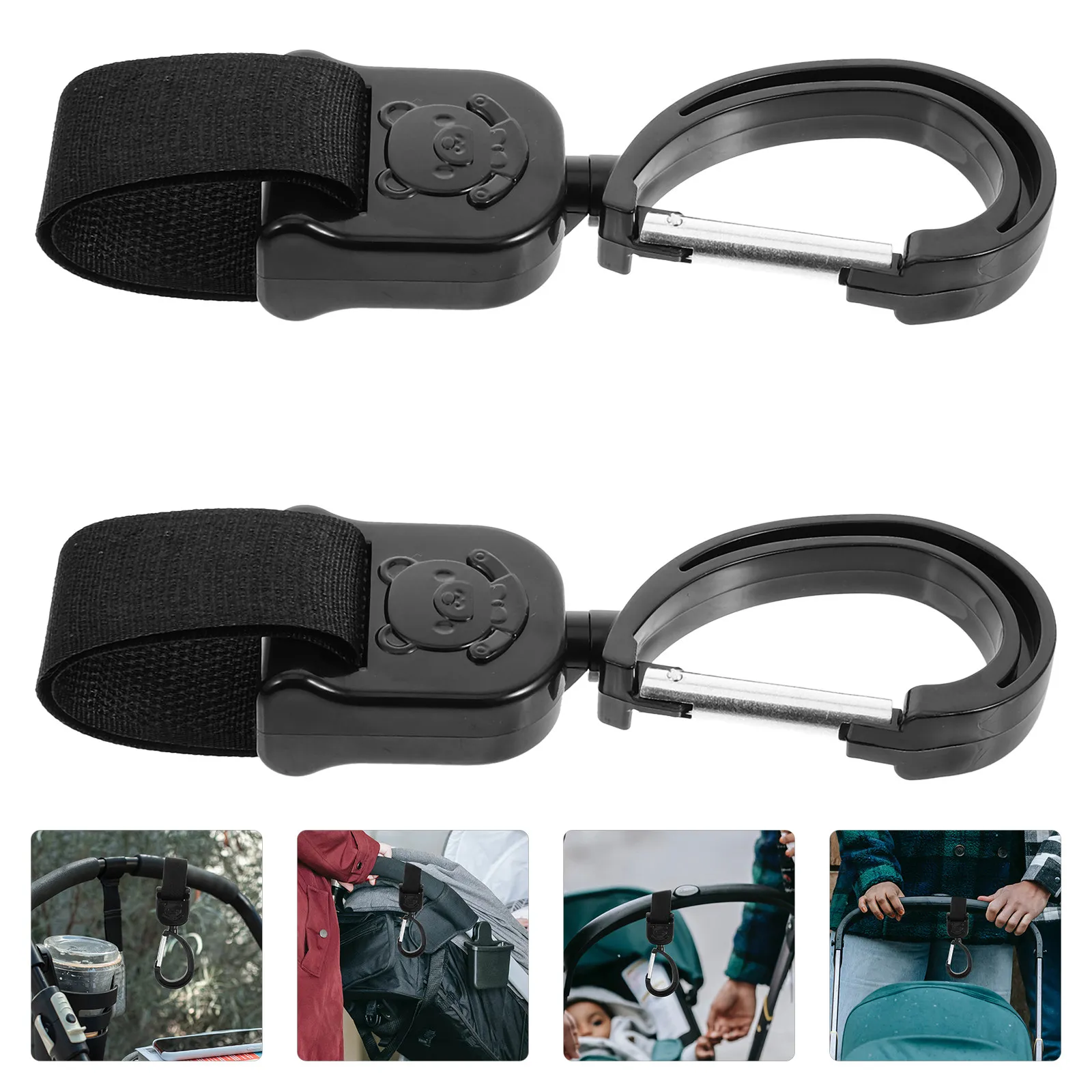 2Pcs Universal Stroller Hooks Rotating Bag Hooks Hanging Shopping Diaper Purse Convenient Clips Stroller Bag Hook
2Pcs Universal Stroller Hooks Rotating Bag Hooks Hanging Shopping Diaper Purse Convenient Clips Stroller Bag Hook