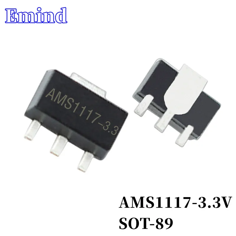 10/30/50Pcs AMS1117-3.3V 1117-3.3 SOT-89 LDO 3-terminal Regulator IC SMD Low Dropout Regulator
10/30/50Pcs AMS1117-3.3V 1117-3.3 SOT-89 LDO 3-terminal Regulator IC SMD Low Dropout Regulator