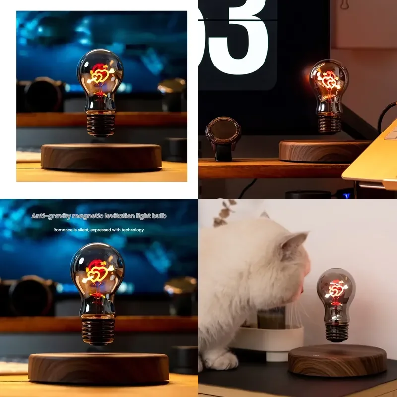 【CHIMU HOME】 Dropshipping Creative Atmosphere Magnetic Levitation Light Bulb Small Night Light Desktop Tech Decoration
【CHIMU HOME】 Dropshipping Creative Atmosphere Magnetic Levitation Light Bulb Small Night Light Desktop Tech Decoration