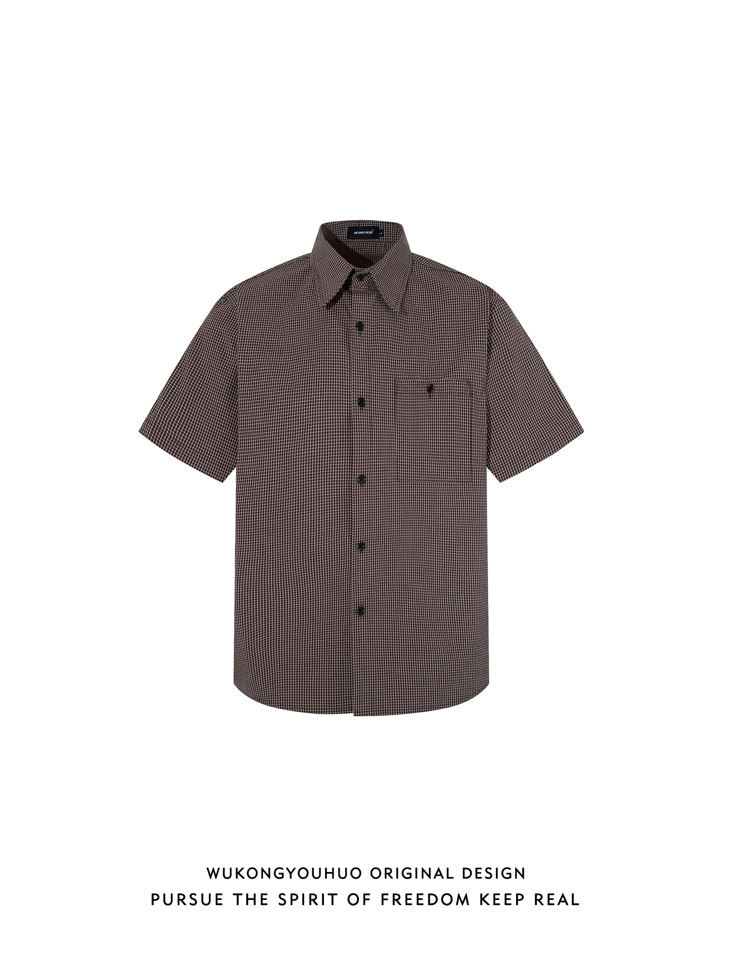 Retro Spliced Cheered ort Sve Loose Casual irt ex Street Sle Breathable Summer Faion Youth Button up
Retro Spliced Cheered ort Sve Loose Casual irt ex Street Sle Breathable Summer Faion Youth Button up