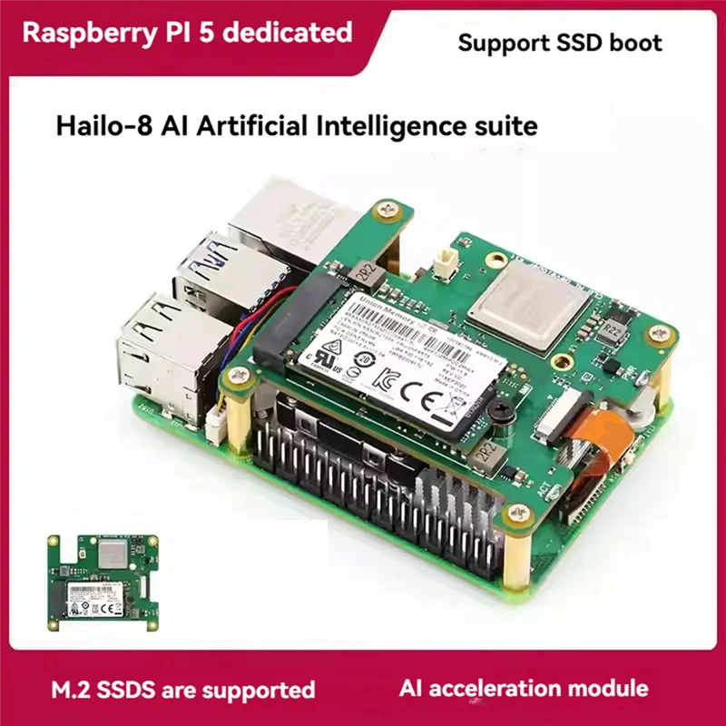 Прочный комплект для Raspberry Pi 5 CLB AI DP для Raspberry Pi AI Kit Плата расширения PCIE-M.2 Hailo-8 CLB AI Developer Kit, для Ra
Прочный комплект для Raspberry Pi 5 CLB AI DP для Raspberry Pi AI Kit Плата расширения PCIE-M.2 Hailo-8 CLB AI Developer Kit, для Ra