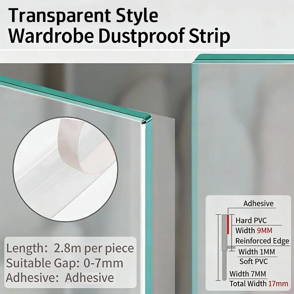 New Self-Adhesive Cabinet Door Dust Strips 2.8M TPE Dust-proof Strip Seal Strip Moisture-proof
New Self-Adhesive Cabinet Door Dust Strips 2.8M TPE Dust-proof Strip Seal Strip Moisture-proof