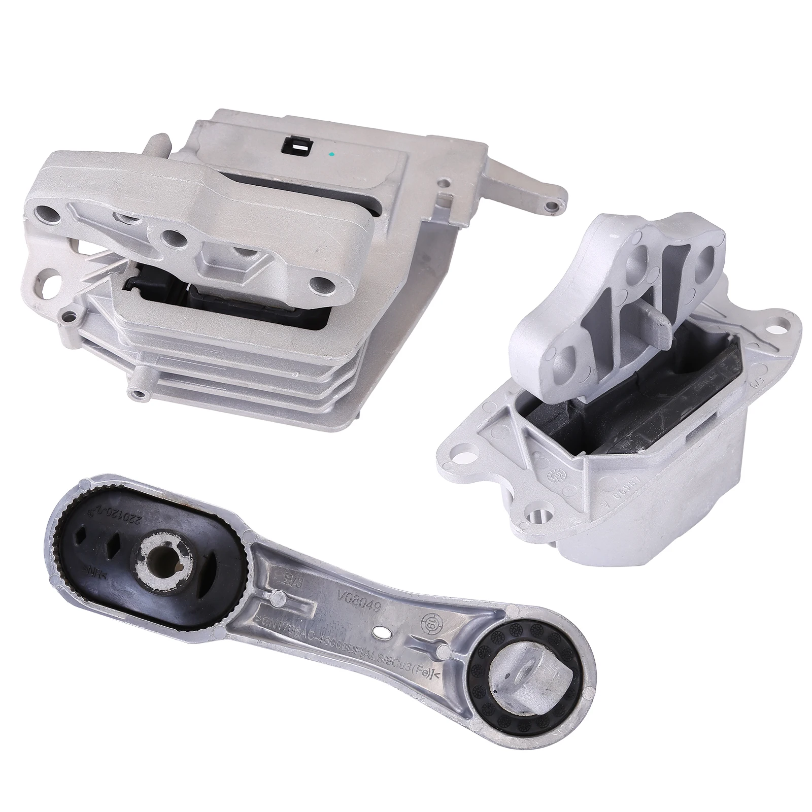 3pcs Engine Mounts and Transmission Mount Kit, Compatible with 2016-2022 Mini Cooper Clubman 1.5L and 2.0L, Part Numbers: A70061
3pcs Engine Mounts and Transmission Mount Kit, Compatible with 2016-2022 Mini Cooper Clubman 1.5L and 2.0L, Part Numbers: A70061