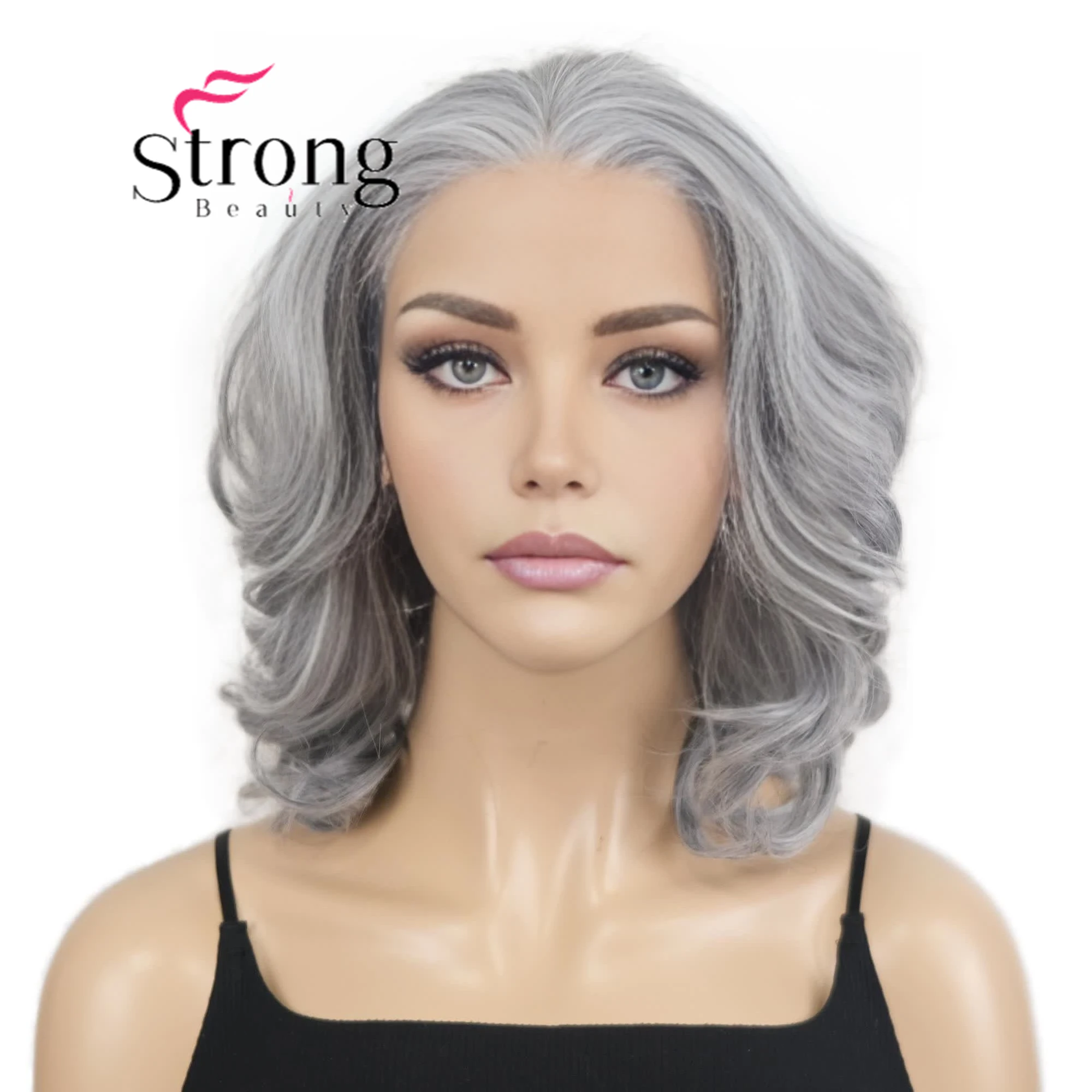Серебристо-серый парик фронта шнурка для женщин Натуральный волнистый синтетический термостойкий парик из волос Серебряные парики фронта шнурка для женщин
Серебристо-серый парик фронта шнурка для женщин Натуральный волнистый синтетический термостойкий парик из волос Серебряные парики фронта шнурка для женщин