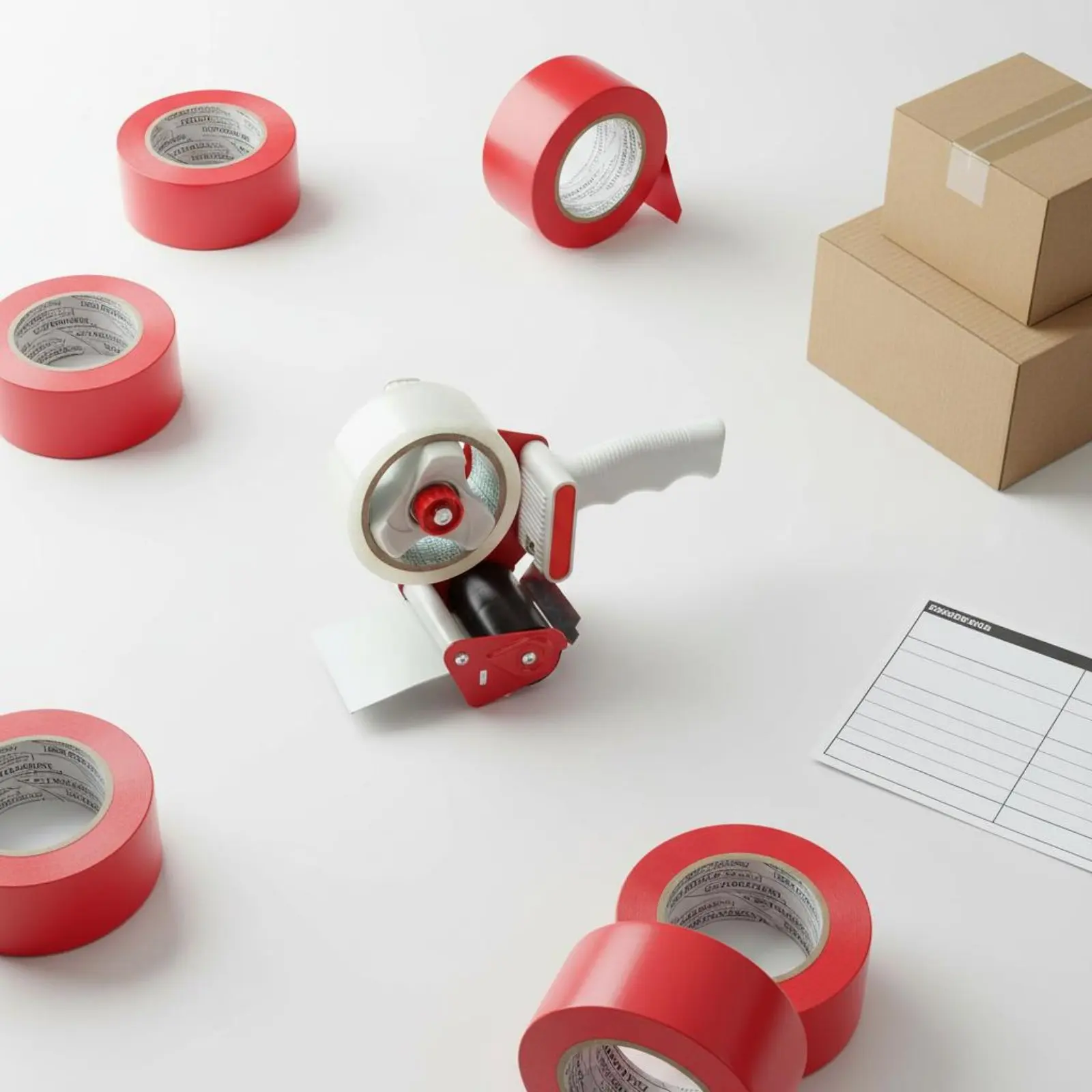Red Tape Easy to Use Packing Tape Ergonomic Grip Low Waste for Warehouse, Moving
Red Tape Easy to Use Packing Tape Ergonomic Grip Low Waste for Warehouse, Moving