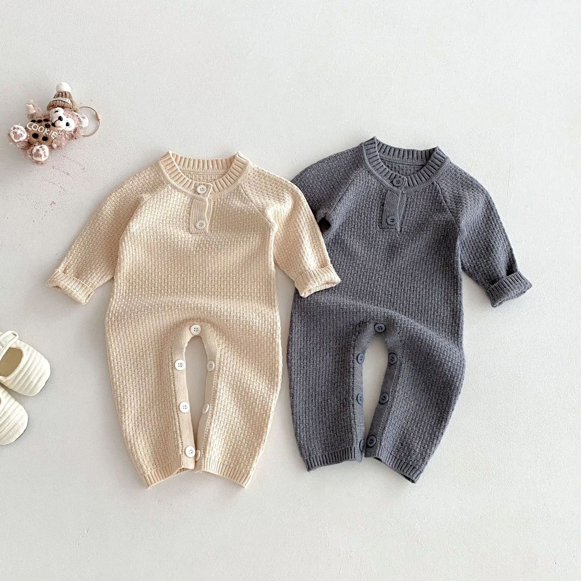 0-3Y Baby Clothes Toddler Boys Rompers Solid Daliy Knit Jumpsuits Baby Knitwear Girls Outfit
0-3Y Baby Clothes Toddler Boys Rompers Solid Daliy Knit Jumpsuits Baby Knitwear Girls Outfit