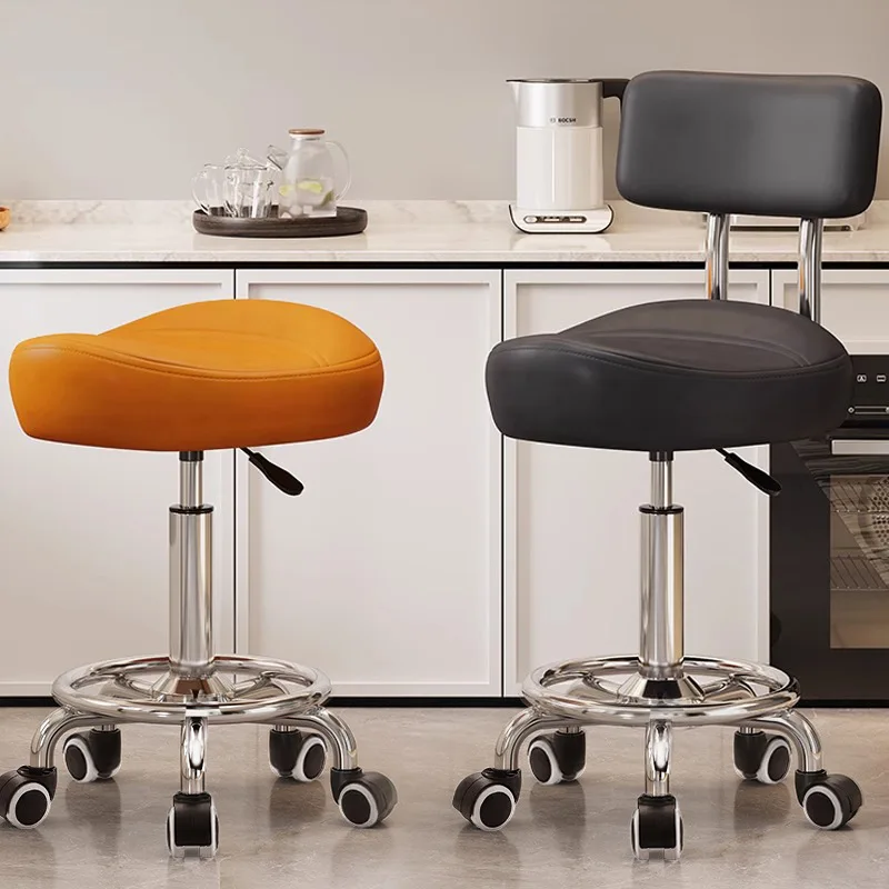Saddle chair Kitchen cooking special chair Front desk cashier high stool Universal wheel lift chair Beauty barber stool
Saddle chair Kitchen cooking special chair Front desk cashier high stool Universal wheel lift chair Beauty barber stool
