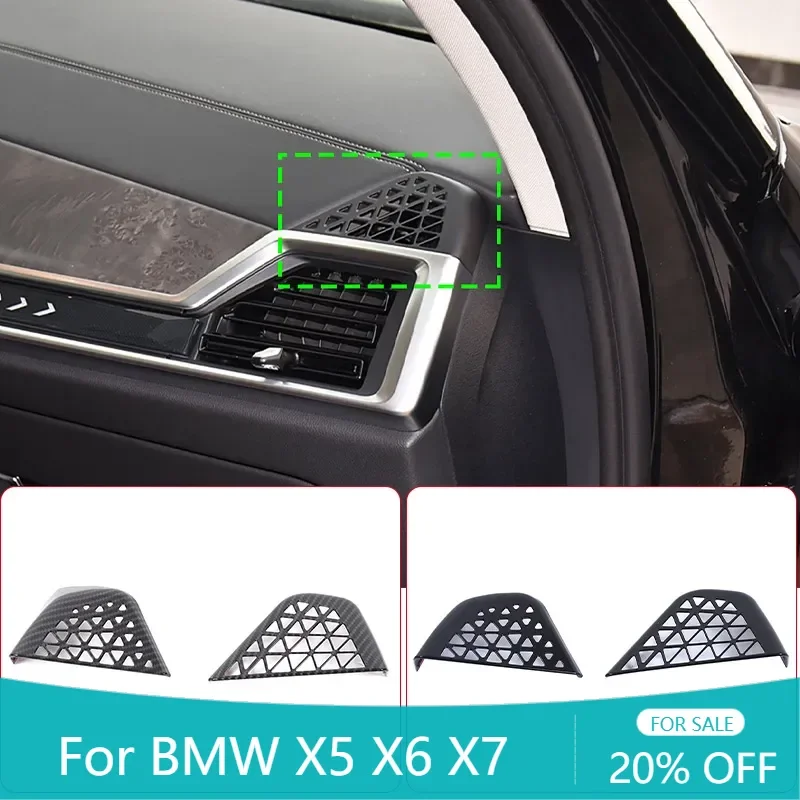 ABS Carbon Fiber Car Dashboard Side Air Outlet Decorative Frame Sticker Car Accessories For BMW X5 X6 X7 G05 G06 G07 2023-2025
ABS Carbon Fiber Car Dashboard Side Air Outlet Decorative Frame Sticker Car Accessories For BMW X5 X6 X7 G05 G06 G07 2023-2025