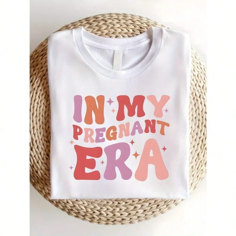 In My Pregnant Era T Shirt Crew Neck Tee Casual Street Style All Season Short Sleeve Top with Heat Transfer Print
In My Pregnant Era T Shirt Crew Neck Tee Casual Street Style All Season Short Sleeve Top with Heat Transfer Print