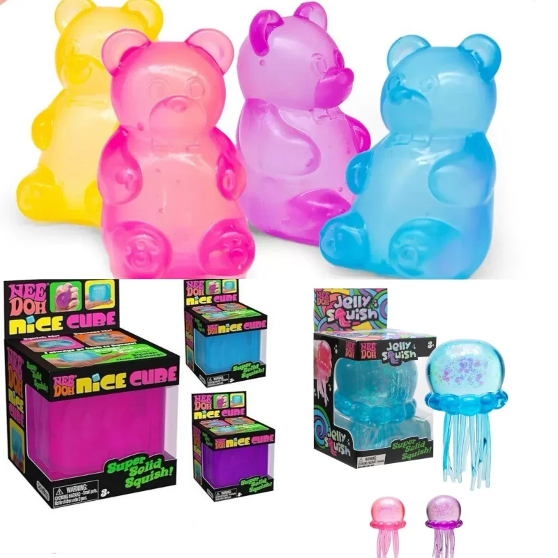 Schylling Nee doh Nice Cube Sensory Fidget Cube Stress Relief Anxiety Sensory Tool Blind Box Little Bear & Ice Cubes & Jellyfish
Schylling Nee doh Nice Cube Sensory Fidget Cube Stress Relief Anxiety Sensory Tool Blind Box Little Bear & Ice Cubes & Jellyfish