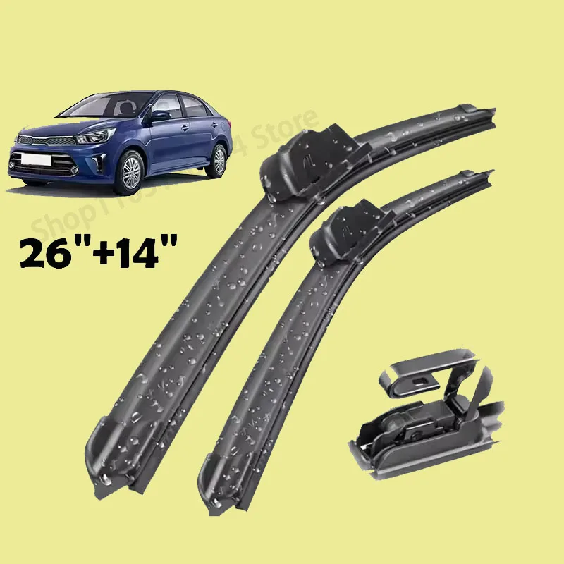 Wiper Front Wiper Blades For Kia Pegas Soluto Sephia 2017 - 2024 Windshield Windscreen Window Rain Brush 26"+14"
Wiper Front Wiper Blades For Kia Pegas Soluto Sephia 2017 - 2024 Windshield Windscreen Window Rain Brush 26"+14"